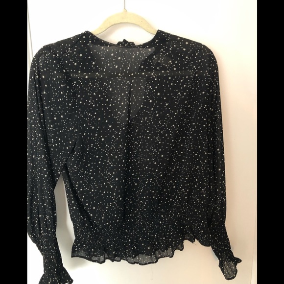 H&M blouse with tie in the back cinched at the waist - Picture 2 of 3